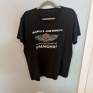 Vintage Harley-Davidson Shanghai Black T-Shirt